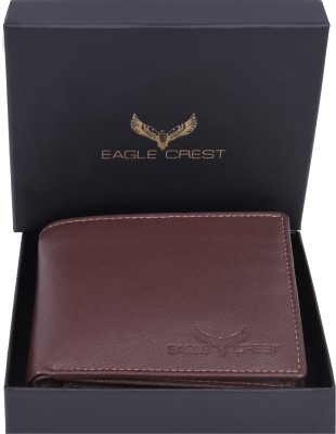 Eagle Crest Men Casual, Formal Brown Genuine Leather Wallet(6 Card Slots)