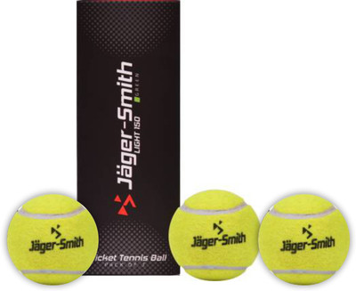 Jager-Smith Light 150 Cricket Tennis Ball(Standard, Pack of 3, Yellow)