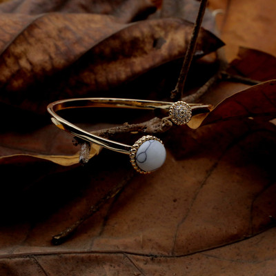 Sehbhagi Alloy Zircon Gold-plated Tennis Bracelet