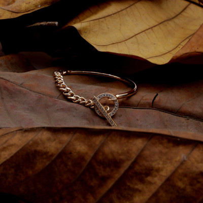 Sehbhagi Alloy Zircon Gold-plated Tennis Bracelet
