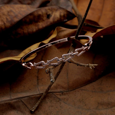 Sehbhagi Alloy Zircon Gold-plated Tennis Bracelet