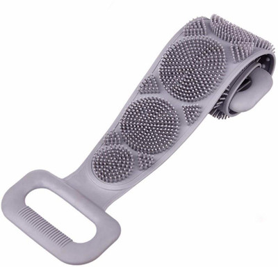 Lucacci Silicone Body Back Scrubber Double Side Bathing Brush for Skin Deep Cleaning