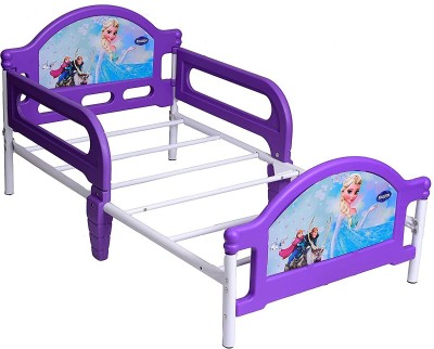 IRIS Furniture Children Deluxe Frozen Toddler Bed with Attached guardrails Metal Single Bed(Finish Color - Purple, Delivery Condition - DIY(Do-It-Yourself))