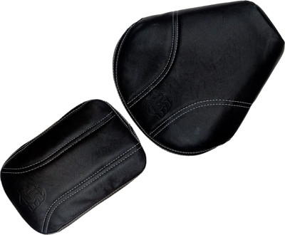 ANK Black Leatherite Durable & Comfortable Unique Black Seat Cover For Royal Enfield Classic Split Bike Seat Cover For Royal Enfield Classic, Classic 350, Classic 500, Classic Chrome, Classic Desert Storm