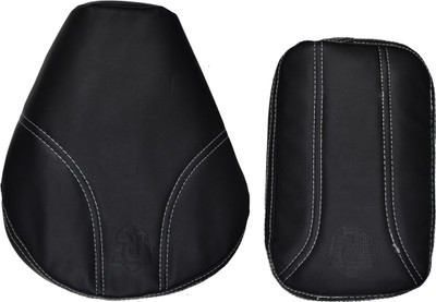 KOHLI BULLET ACCESSORIES Fancy Black with White Thread Design Seat Cover For Royal Enfield Classic Split Bike Seat Cover For Royal Enfield Classic, Classic 350, Classic 500, Classic Chrome, Classic Desert Storm KOHLI BULLET ACCESSORIES Fancy Black with White Thread Design Seat Cover For Royal Enfield Classic Split Bike Seat Cover For Royal Enfield Classic, Classic 350, Classic 500, Classic Chrome, Classic Desert Storm