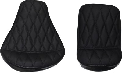 KOHLI BULLET ACCESSORIES Black Extra Foaming Seat Cover For Royal Enfield Classic Split Bike Seat Cover For Royal Enfield Classic, Classic 350, Classic 500, Classic Chrome, Classic Desert Storm