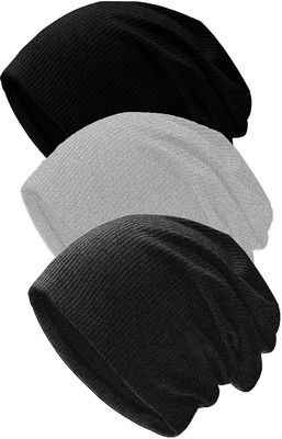 THE BLAZZE Skull Cap Cap(Pack of 3)