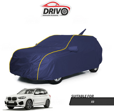 Drivo Car Cover For BMW X3 (With Mirror Pockets)(Blue)