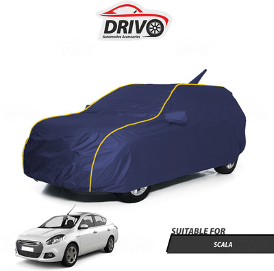 Drivo Car Cover For Renault Scala (With Mirror Pockets)(Blue)