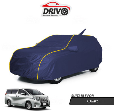 Drivo Car Cover For Toyota Alphard (With Mirror Pockets)(Blue)