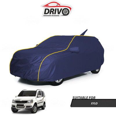 Drivo Car Cover For Mahindra Xylo (With Mirror Pockets)(Blue)
