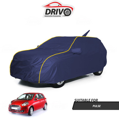 Drivo Car Cover For Renault Pulse (With Mirror Pockets)(Blue)