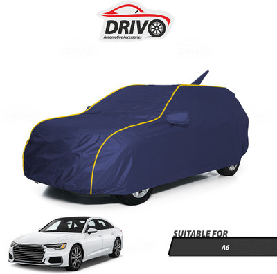 Drivo Car Cover For Audi A6 (With Mirror Pockets)(Blue)