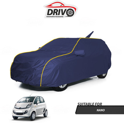 Drivo Car Cover For Tata Nano (With Mirror Pockets)(Blue)