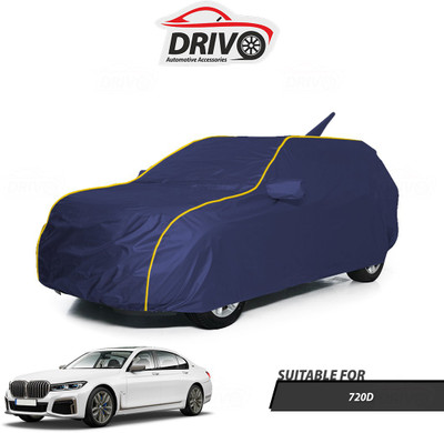 Drivo Car Cover For BMW 720D (With Mirror Pockets)(Blue)