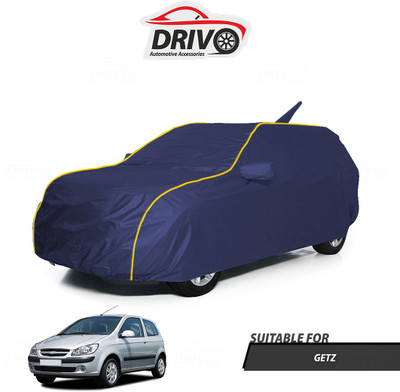 Drivo Car Cover For Hyundai Getz (With Mirror Pockets)(Blue)