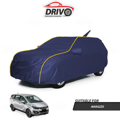 Drivo Car Cover For Mahindra Marazzo (With Mirror Pockets)(Blue)