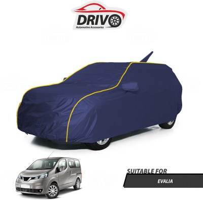 Drivo Car Cover For Nissan Evalia (With Mirror Pockets)(Blue)