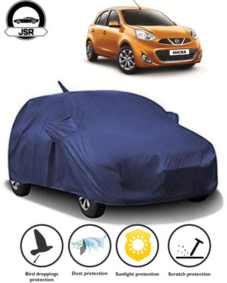 J S R Car Cover For Nissan Micra (With Mirror Pockets)(Blue)