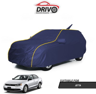 Drivo Car Cover For Volkswagen Jetta (With Mirror Pockets)(Blue)