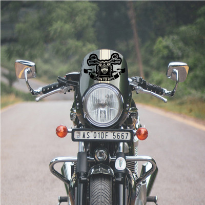 komstec Sticker & Decal for Car & Bike(Black)