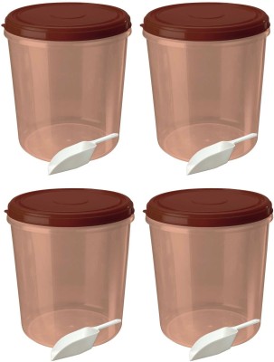 N H Enterprise Plastic Utility Container  - 10000 ml(Pack of 4, Brown)