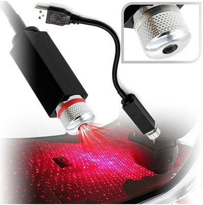MOOZMOB USB Star Light Car Ambient Light Compatible with Laptop Desktop USB Shower Laser Light(Ball Diameter: 3 cm)