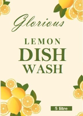 JANVI 5 LTR Non Acidic dish wash Liquid Detergent (5 l) Dish Cleaning Gel (lemon, 5 L) Dishwash Bar (5 kg) Dish Cleaning Gel (Lemon, 5 L) Dishwashing Detergent(5000 ml)