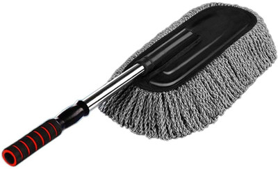 conifer Conifer Ultimate Microfiber Car Duster size 15 inches, Multipurpose Duster, Pollen Removing for Exterior or Interior Use with Long Retractable Handle Wet and Dry Duster