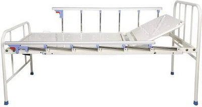 MAHABIR FURNITURE Iron Manual Hospital Bed(Elevation Present)
