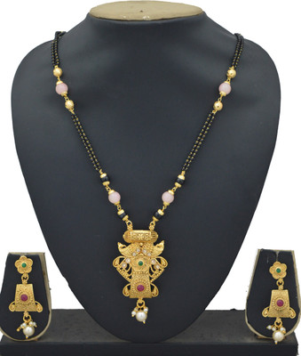 RADHEKRISHNA IMITATION Copper Gold-plated Copper Jewellery Set(Pack of 1)