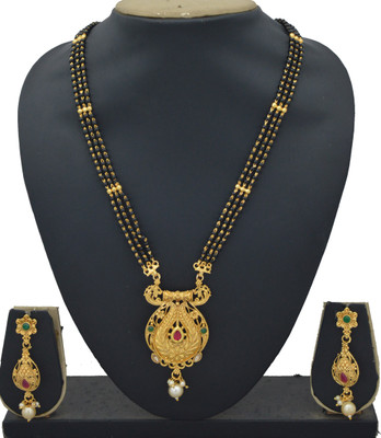 RADHEKRISHNA IMITATION Copper Gold-plated Copper Jewellery Set(Pack of 1)