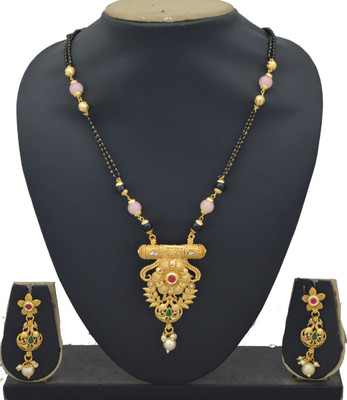 RADHEKRISHNA IMITATION Copper Gold-plated Copper Jewellery Set(Pack of 1)