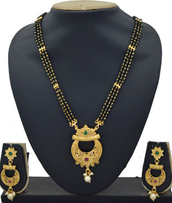 RADHEKRISHNA IMITATION Copper Gold-plated Copper Jewellery Set(Pack of 1)