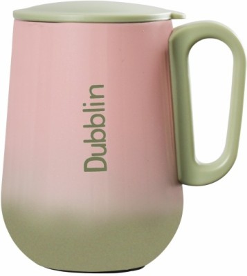 DUBBLIN Rugby Stainless Steel Unbreakable double wall Insulated mug with handle and lid wide mouth Keeps beverages Hot & Cold Stainless Steel Coffee Mug(270 ml)