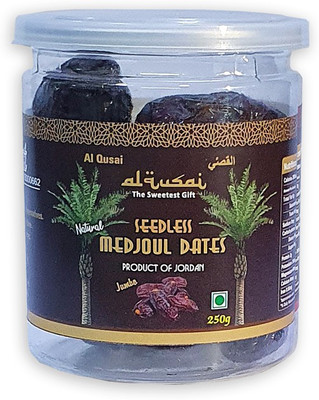 Al Qusai Seedless Medjoul / Medjool Dates, Jordan Wet Dates(1 x 250 g)