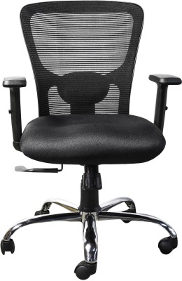 sellaergo Torsa mid back revolving and study chair Mesh, Fabric Office Adjustable Arm Chair(Black, DIY(Do-It-Yourself))
