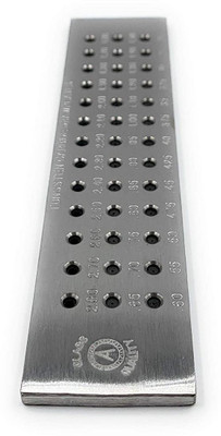 Ceznek Tungsten Carbide Insert Steel Wire Drawplate 39 Holes Round 0.26mm-2.80mm Die Set for Drawing Wires of Gold, Silver, Soft Metal Multipurpose for Jewellery Making, Goldsmith, Hobby Crafts DIY Multi Vise Tool