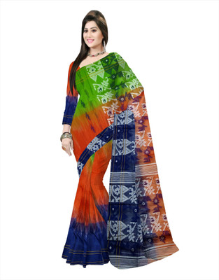 Pradip Fabrics Printed Bollywood Silk Blend Saree(Multicolor)