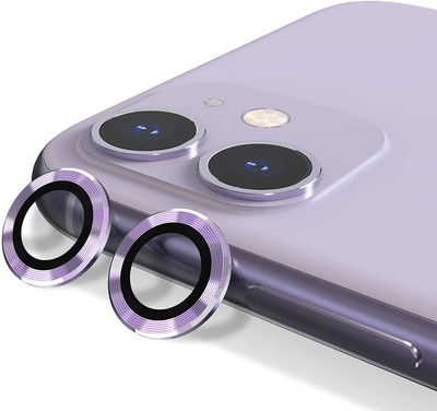 Mobilive Camera Lens Protector for Apple iPhone 11 Metal Ring Protector (Independent Lens Protection)(Pack of 2)