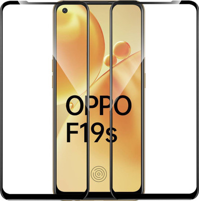 aplexx Edge To Edge Tempered Glass for OPPO F19S 5G | Premium Quality Full Glue 9H Hardness Anti Scratch Full Edge(Pack of 2)