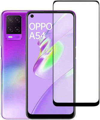 aplexx Edge To Edge Tempered Glass for OPPO A54 5G | Premium Quality Full Glue 9H Hardness Anti Scratch Full Edge(Pack of 1)