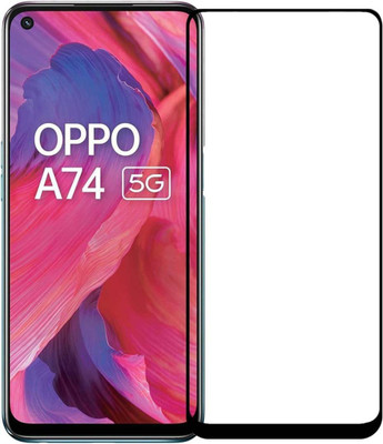 aplexx Edge To Edge Tempered Glass for OPPO A74 5G | Premium Quality Full Glue 9H Hardness Anti Scratch Full Edge(Pack of 1)