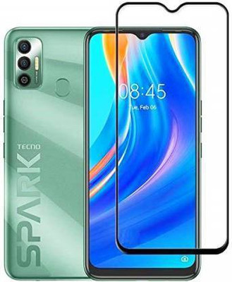 SMARTCASE Edge To Edge Tempered Glass for TECNO SPARK 7(Pack of 1)