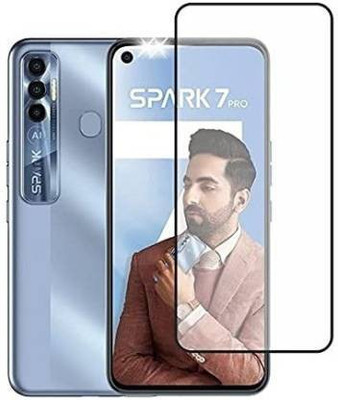 SMARTCASE Edge To Edge Tempered Glass for TECNO SPARK 7 PRO(Pack of 1)