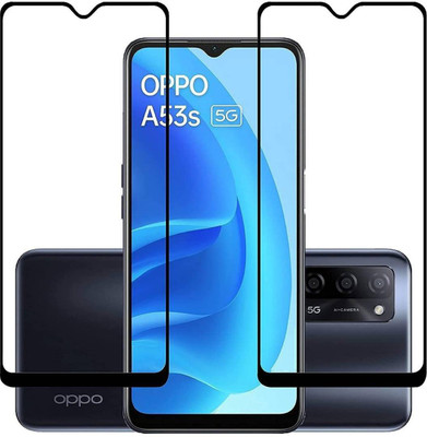 aplexx Edge To Edge Tempered Glass for OPPO A53S 5G | Premium Quality Full Glue 9H Hardness Anti Scratch Full Edge(Pack of 2)