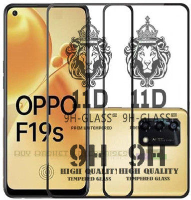 aplexx Edge To Edge Tempered Glass for OPPO F19S 5G | Premium Quality Full Glue 9H Hardness Anti Scratch Full Edge(Pack of 2)