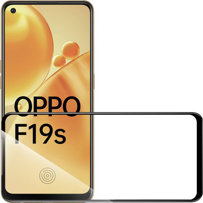 aplexx Edge To Edge Tempered Glass for OPPO F19S 5G | Premium Quality Full Glue 9H Hardness Anti Scratch Full Edge(Pack of 1)