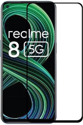 BeeVault Edge To Edge Tempered Glass for Realme 8 5G(Pack of 1)