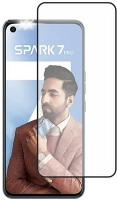 SMARTCASE Edge To Edge Tempered Glass for TECNO SPARK 7 PRO(Pack of 1)